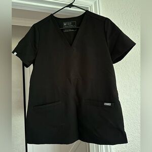 FIGS Casma Scrub Top. Black. Size small.